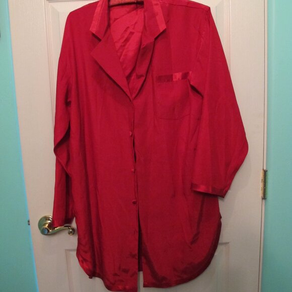 Victoria Secret Nightshirt Size Medium RED - Picture 1 of 4